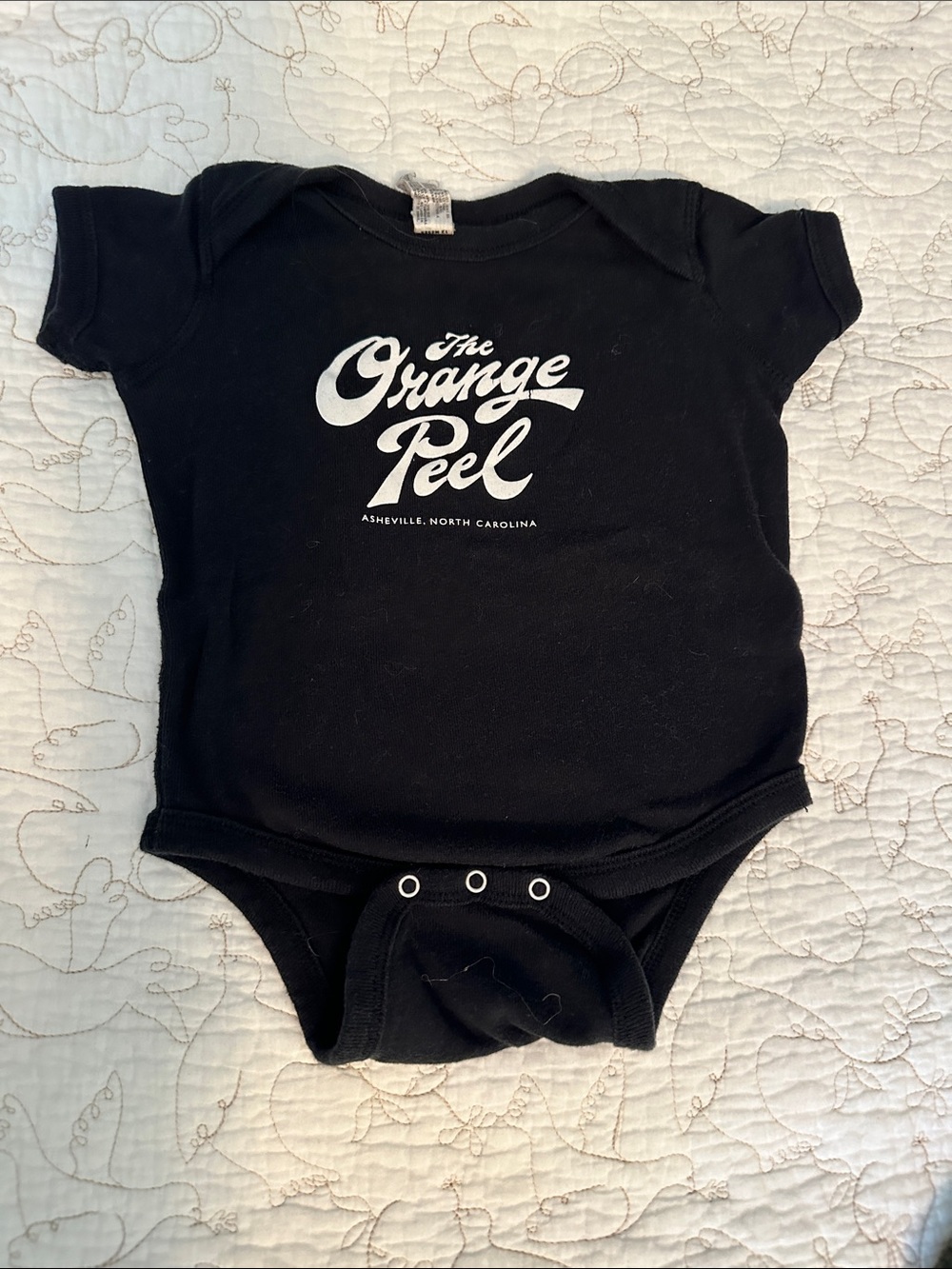 Rabbit Skins Black One-Piece Bodysuit THE ORANGE PEEL